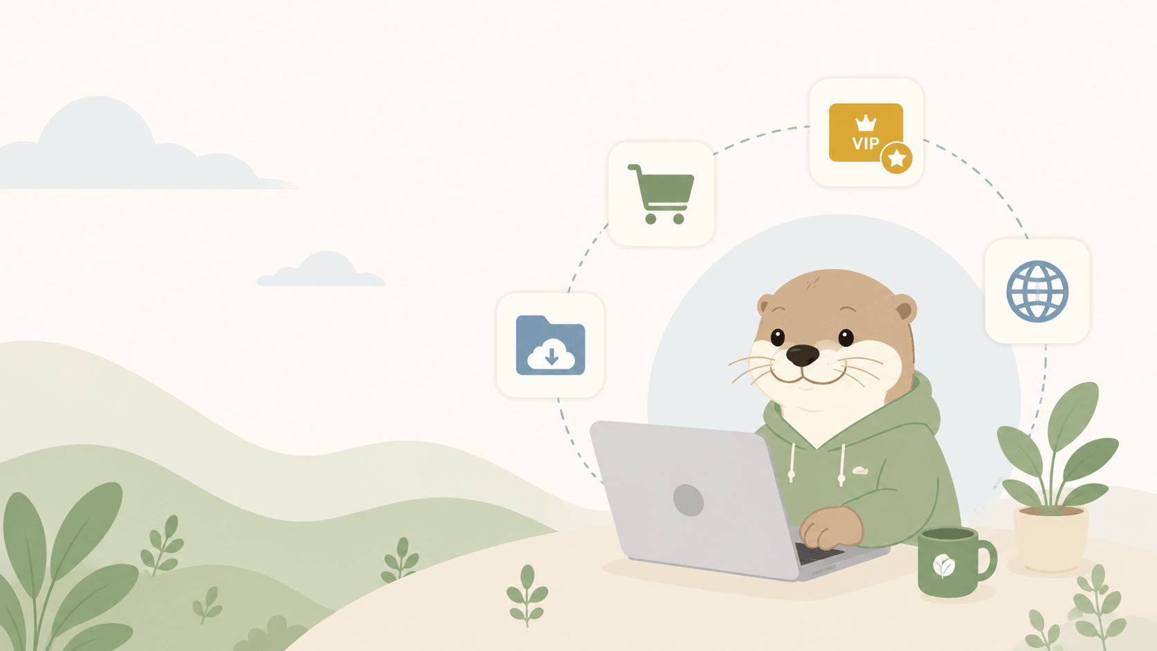 DigiOtter service illustration